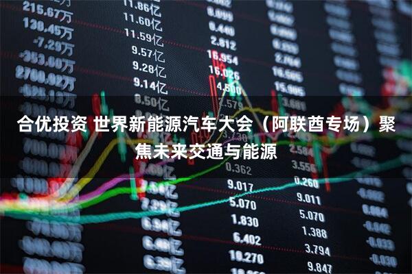 合优投资 世界新能源汽车大会（阿联酋专场）聚焦未来交通与能源